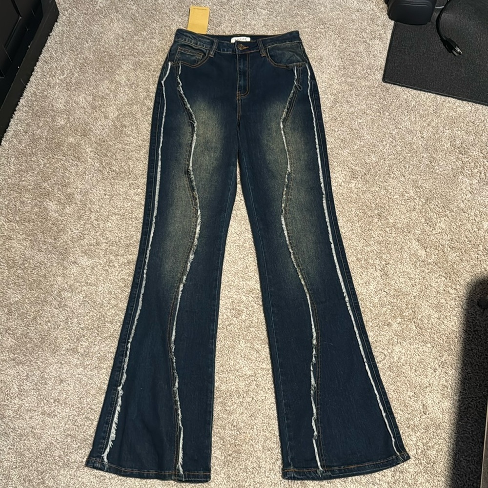 Machine flared hippi pants